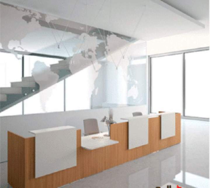 Banque d'accueil Lithos. Disponible en 6 coloris et plusieurs dimensions. A partir de<br<617,00 € HT