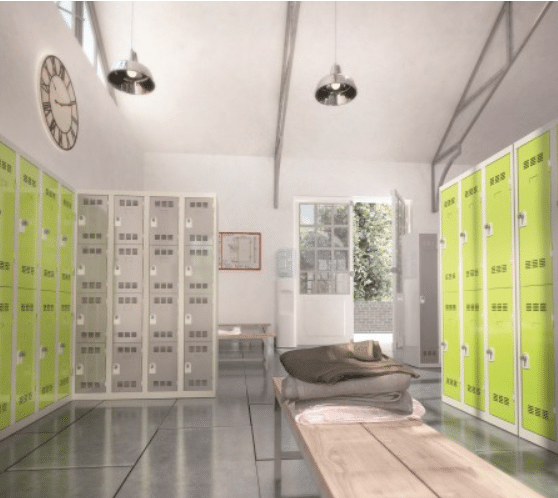 Vestiaire multi cases, de 30 à 120 cm de largeur et 180 cm de hauteur. à partir de 320 € ht. 8 coloris disponible.